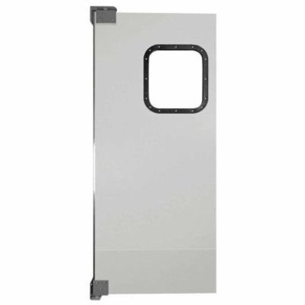 Chase Industries,. Chase Doors Light to Medium Duty Service Door Single Panel Gray 3' x 7' 3684NWS-MG